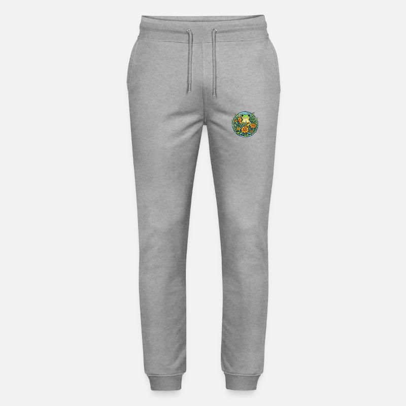 Friedensfrosch - Stanley/Stella Unisex Bio Jogginghose Mover  - Grau meliert