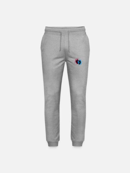 Ink baby feet - Stanley/Stella Mover Unisex Organic Jogging Trousers - heather grey