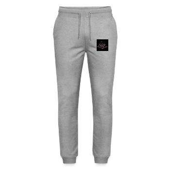 Book Lover - Stanley/Stella Unisex Bio Jogginghose Mover  - Grau meliert - Vorne - Marisol (170cm) & Nik (191cm)
