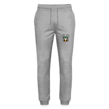 Koala Ski Bier - Stanley/Stella Unisex Bio Jogginghose Mover  - Grau meliert - Vorne - Marisol (170cm) & Nik (191cm)