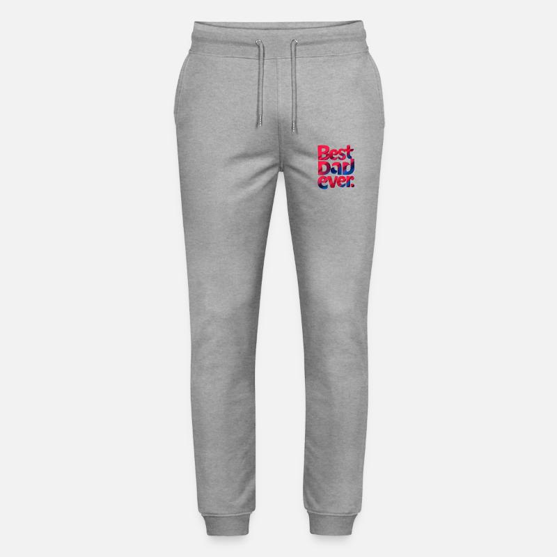Bester Papa aller Zeiten - Stanley/Stella Unisex Bio Jogginghose Mover  - Grau meliert
