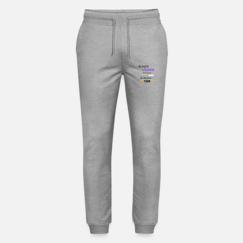 Blague Lourde en cours - Pantalon de jogging bio MOVER Stanley/Stella unisexe - gris chiné