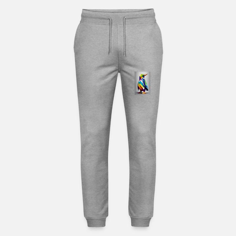 Origami-Pinguin - Stanley/Stella Unisex Bio Jogginghose Mover  - Grau meliert
