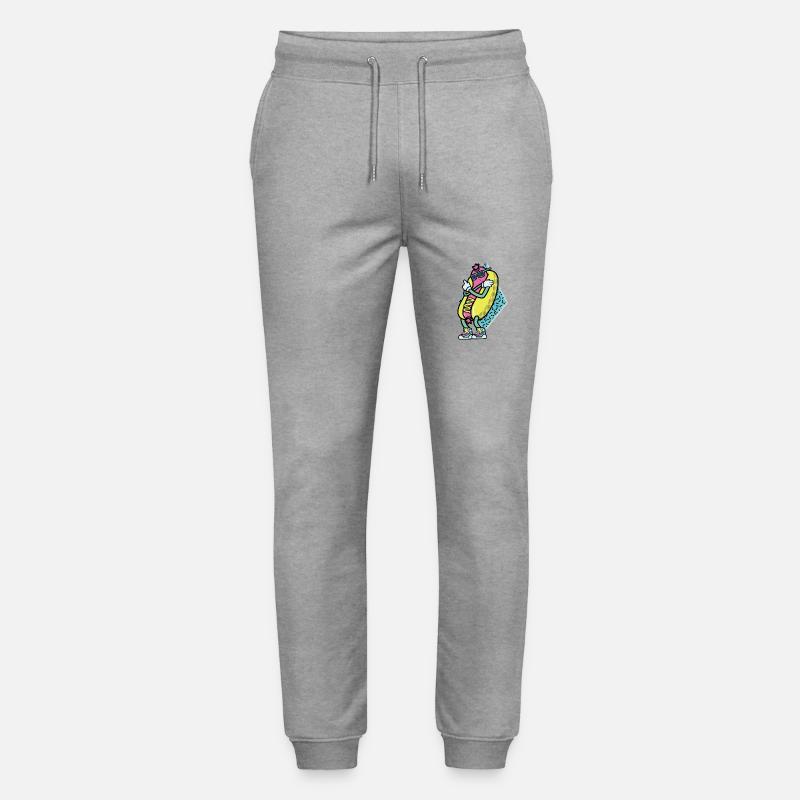 Hot Dog Lustig - Stanley/Stella Unisex Bio Jogginghose Mover - Grau meliert