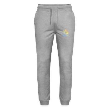 Swimming Team Bunt - Stanley/Stella Unisex Bio Jogginghose Mover  - Grau meliert - Vorne - Marisol (170cm) & Nik (191cm)