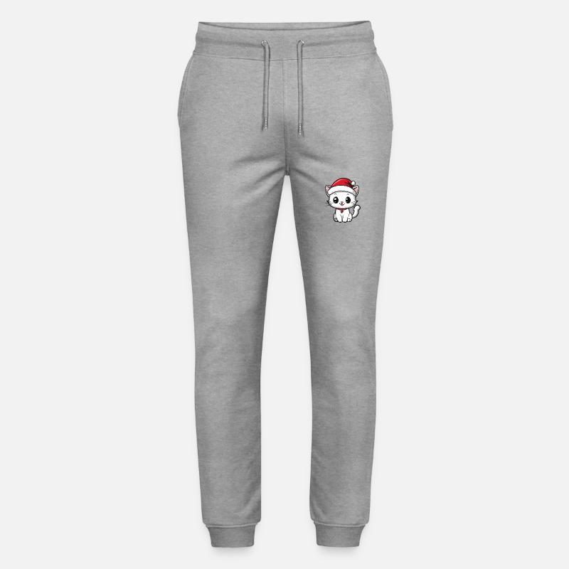 Chat Noël Noël - Pantalon de jogging bio MOVER Stanley/Stella unisexe - gris chiné