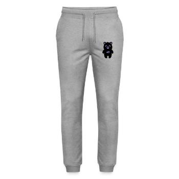 Studio 49 Black Bear - Stanley/Stella Mover Unisex Organic Jogging Trousers - heather grey - Front - Marisol (170cm) & Nik (191cm)