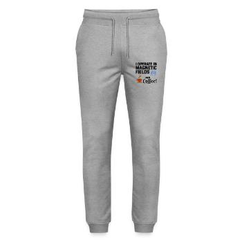Electrician Humor Electrical Technician Coffee - Stanley/Stella Mover Unisex Organic Jogging Trousers - heather grey - Front - Marisol (170cm) & Nik (191cm)