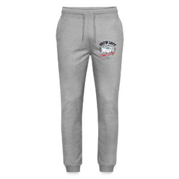 Crew Love #cruiseshipcrew - Stanley/Stella Mover Unisex Organic Jogging Trousers - heather grey - Front - Marisol (170cm) & Nik (191cm)