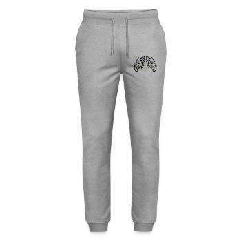 The tiger's gaze - Stanley/Stella Mover Unisex Organic Jogging Trousers - heather grey - Front - Marisol (170cm) & Nik (191cm)