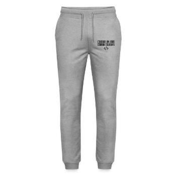 Codeur Un Jour, Codeur Toujours - Pantalon de jogging bio MOVER Stanley/Stella unisexe - gris chiné - Devant - Marisol (170cm) & Nik (191cm)