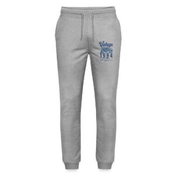 Vintage Tractor Farmer Birthday Born In 1994 - Stanley/Stella Mover Unisex Organic Jogging Trousers - heather grey - Front - Marisol (170cm) & Nik (191cm)