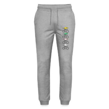 bike bike bikes bikes france jersey champion - Stanley/Stella Mover Unisex Organic Jogging Trousers - heather grey - Front - Marisol (170cm) & Nik (191cm)