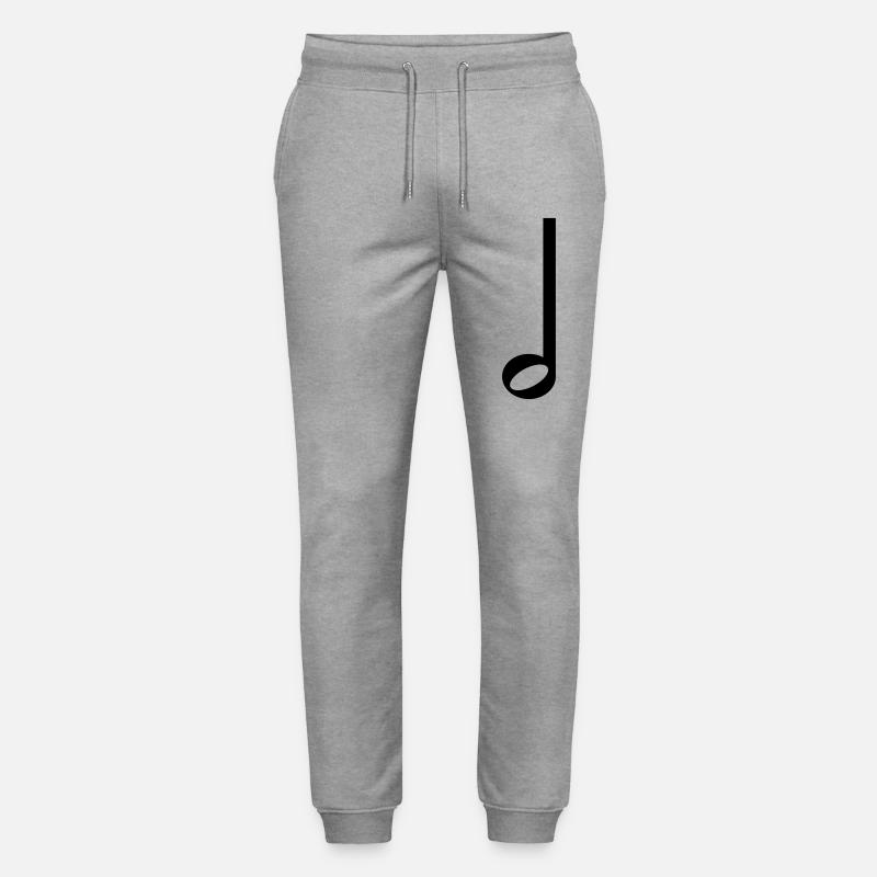 Halbe Note Musik Symbol - Stanley/Stella Unisex Bio Jogginghose Mover  - Grau meliert