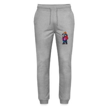 Schaf Fashion Winter - Stanley/Stella Unisex Bio Jogginghose Mover  - Grau meliert - Vorne - Marisol (170cm) & Nik (191cm)