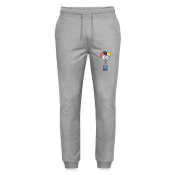 5. 5 YEARS. 5TH ANNIVERSARY. BIRTHDAY 5 YEARS - Stanley/Stella Mover Unisex Organic Jogging Trousers - heather grey - Front - Marisol (170cm) & Nik (191cm)