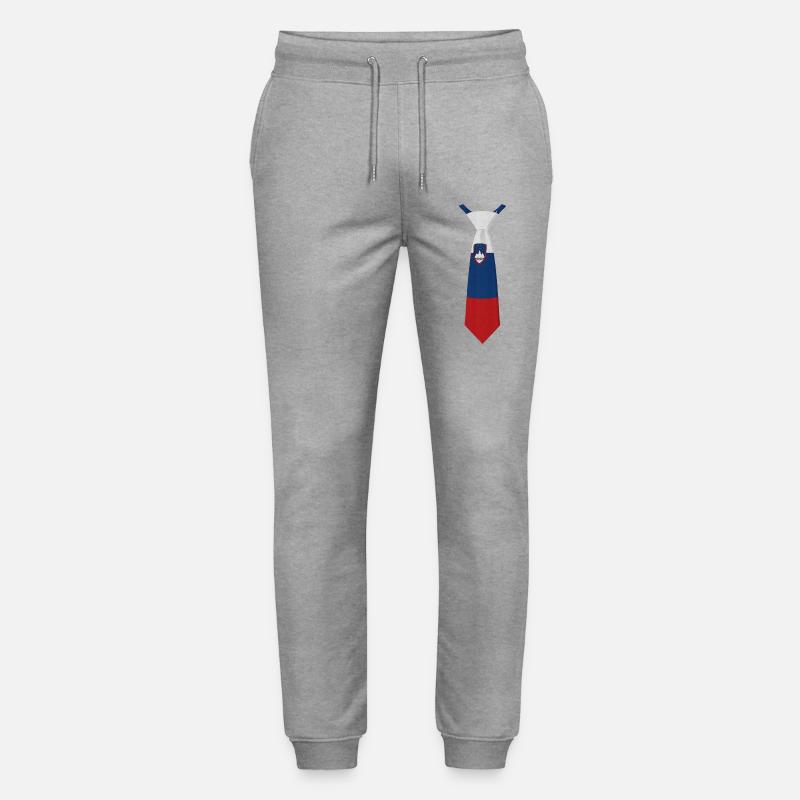 Slovenia Tie – Flaggendesign - Stanley/Stella Unisex Bio Jogginghose Mover  - Grau meliert