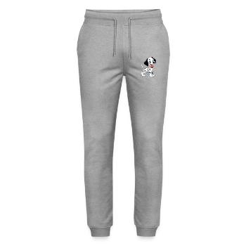 Dalmatiner 5 - Stanley/Stella Unisex Bio Jogginghose Mover  - Grau meliert - Vorne - Marisol (170cm) & Nik (191cm)