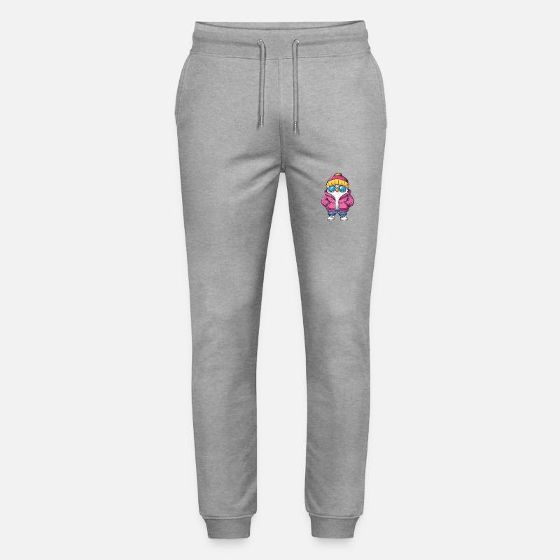 Dove Bird Cool Comic - Stanley/Stella Mover Unisex Organic Jogging Trousers - heather grey