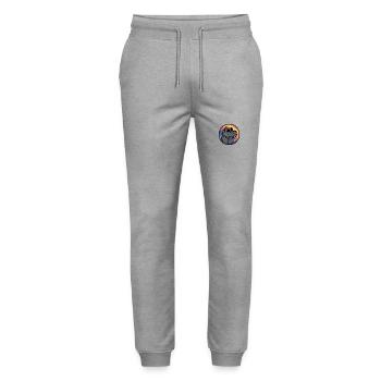 Hippopotame Été frais - Pantalon de jogging bio MOVER Stanley/Stella unisexe - gris chiné - Devant - Marisol (170cm) & Nik (191cm)