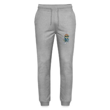 Echse Cool Comic - Stanley/Stella Unisex Bio Jogginghose Mover  - Grau meliert - Vorne - Marisol (170cm) & Nik (191cm)