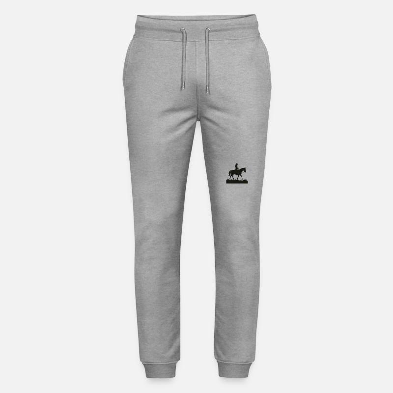 Westernreiterin Silhouette - Stanley/Stella Unisex Bio Jogginghose Mover  - Grau meliert