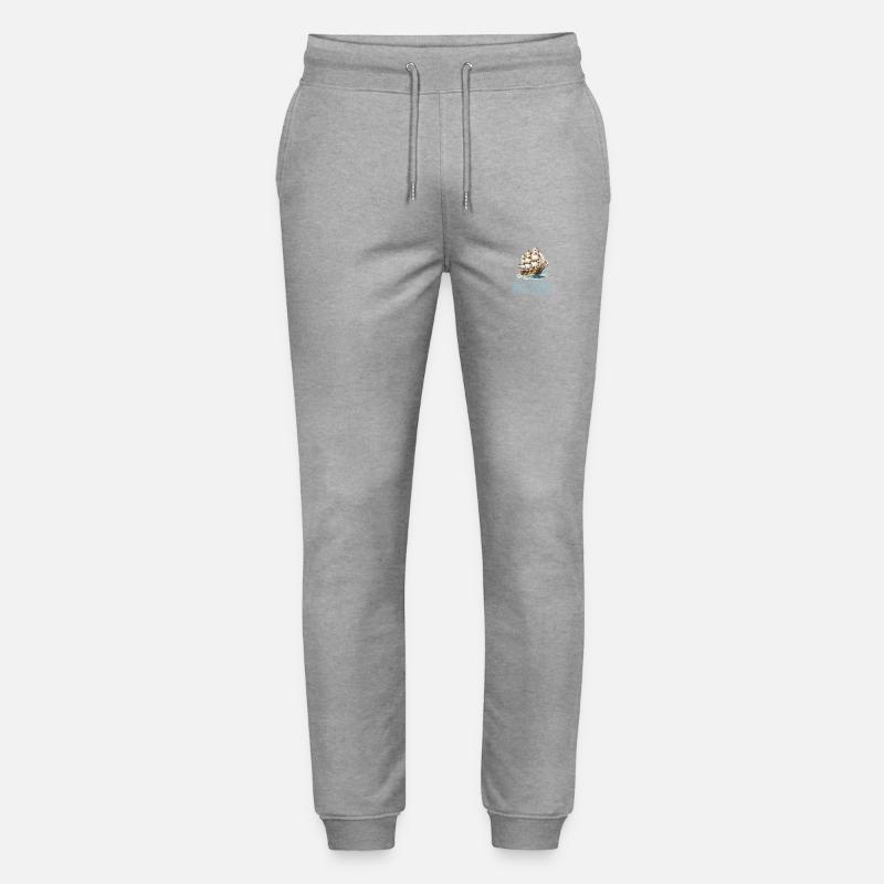 Papierschiff Papierboot Papierschiffchen - Stanley/Stella Unisex Bio Jogginghose Mover  - Grau meliert