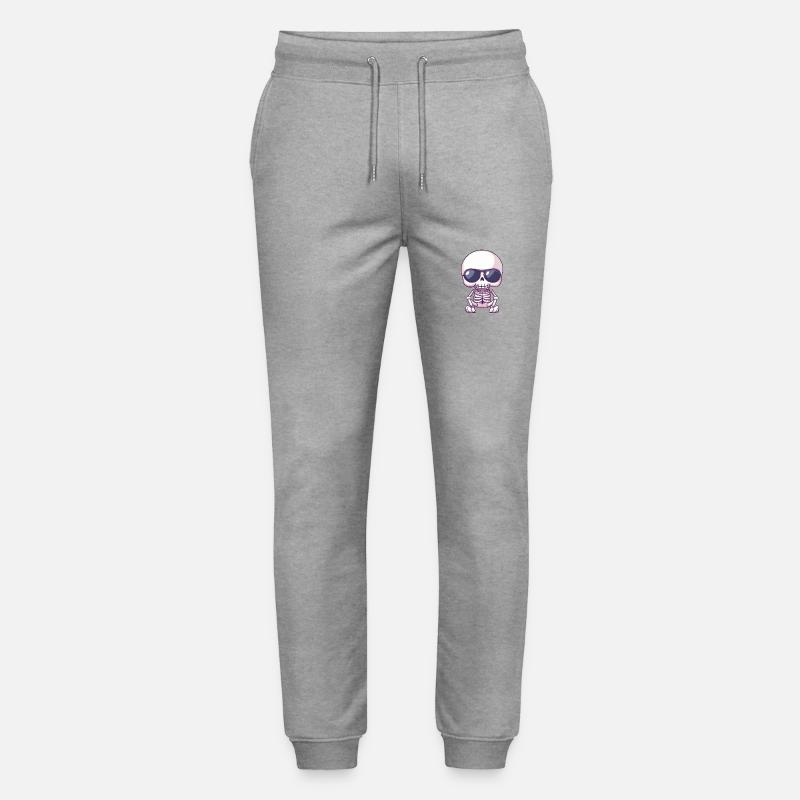 Zombie Halloween Squelette Cool - Pantalon de jogging bio MOVER Stanley/Stella unisexe - gris chiné