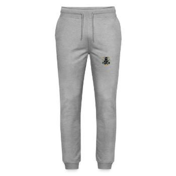 Ich Bin Meine Priorität für einen Optimisten - Stanley/Stella Unisex Bio Jogginghose Mover  - Grau meliert - Vorne - Marisol (170cm) & Nik (191cm)