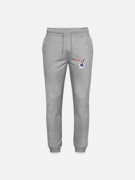 Sphynx Chat Aquarelles - Pantalon de jogging bio MOVER Stanley/Stella unisexe - gris chiné