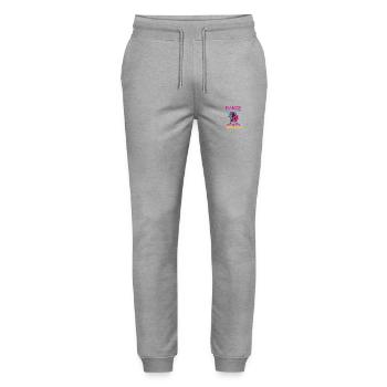 Dance Like A Star Hip Hop Avatar - Stanley/Stella Unisex Bio Jogginghose Mover  - Grau meliert - Vorne - Marisol (170cm) & Nik (191cm)