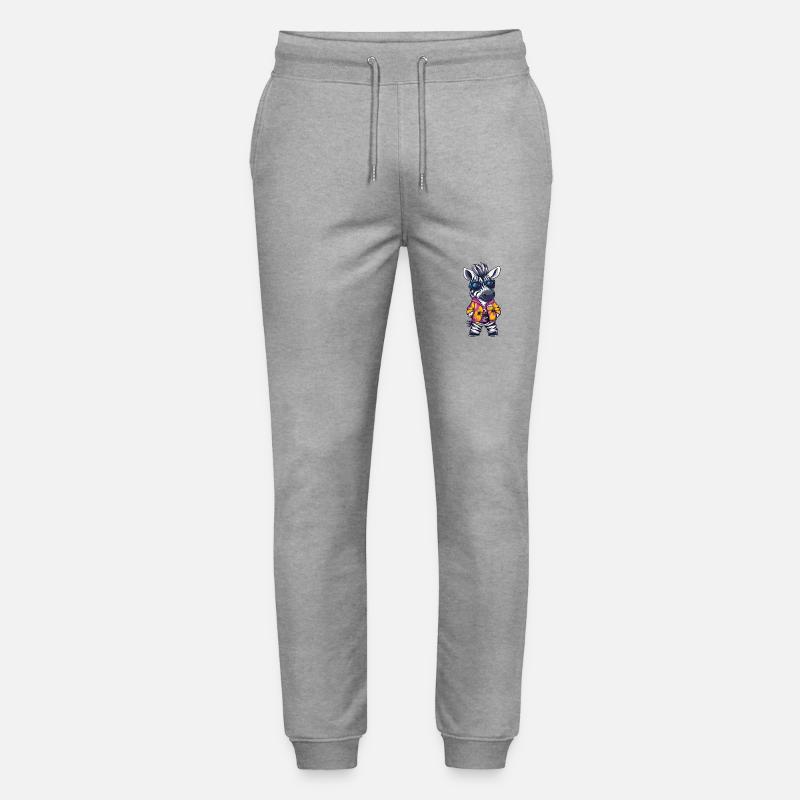 Zebra Comic Lustig Sommer - Stanley/Stella Unisex Bio Jogginghose Mover  - Grau meliert