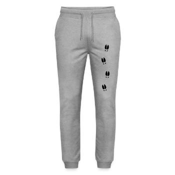 Moose tracks - Stanley/Stella Mover Unisex Organic Jogging Trousers - heather grey - Front - Marisol (170cm) & Nik (191cm)