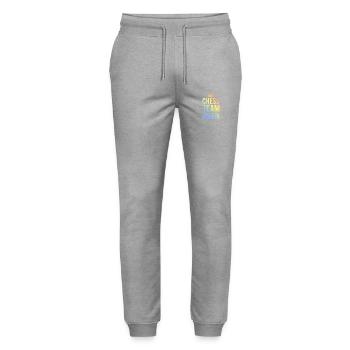 Chess Team Bunt - Stanley/Stella Mover Unisex Organic Jogging Trousers - heather grey - Front - Marisol (170cm) & Nik (191cm)