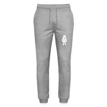 Astronaut Icon - Stanley/Stella Unisex Bio Jogginghose Mover  - Grau meliert - Vorne - Marisol (170cm) & Nik (191cm)