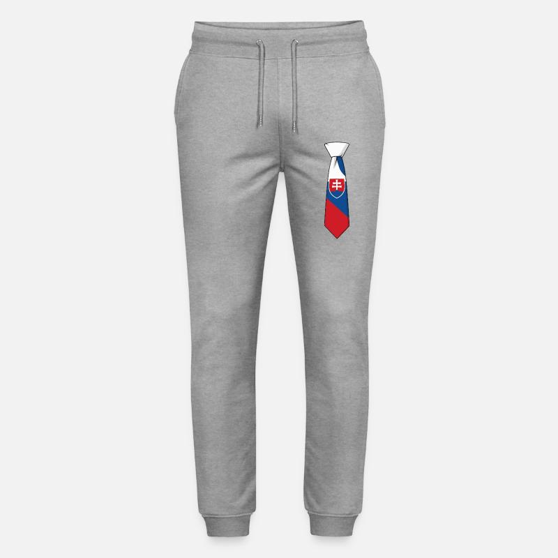 Cravate Slovénie – Conception du drapeau - Pantalon de jogging bio MOVER Stanley/Stella unisexe - gris chiné