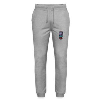 Malle 2024 Holiday Wolf - Stanley/Stella Mover Unisex Organic Jogging Trousers - heather grey - Front - Marisol (170cm) & Nik (191cm)