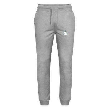 Shark Halloween Funny Ghost - Stanley/Stella Mover Unisex Organic Jogging Trousers - heather grey - Front - Marisol (170cm) & Nik (191cm)