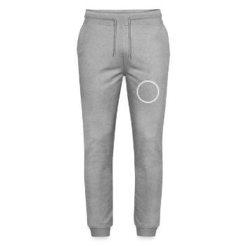 Kreis Symbol - Stanley/Stella Unisex Bio Jogginghose Mover  - Grau meliert - Vorne - Marisol (170cm) & Nik (191cm)