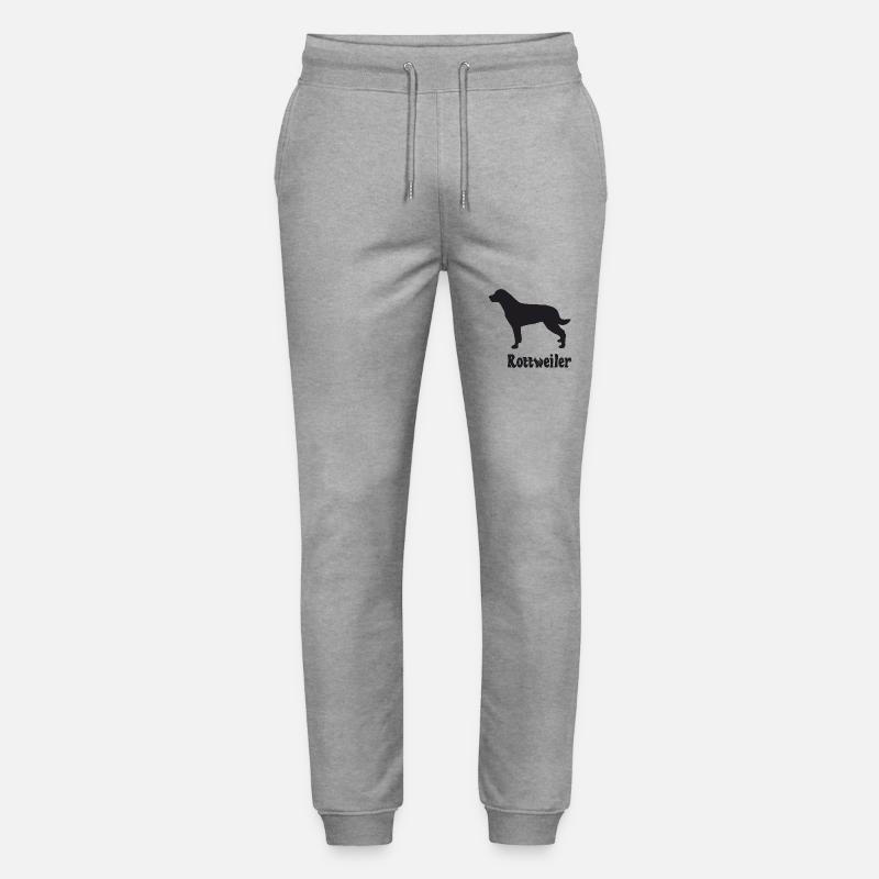Rottweiler Silhouette - Stanley/Stella Unisex Bio Jogginghose Mover  - Grau meliert