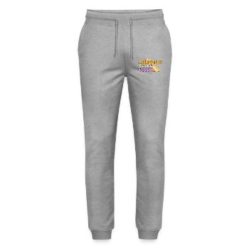Großartig seit 1988 Retro Vintage Geburtstag - Stanley/Stella Unisex Bio Jogginghose Mover  - Grau meliert - Vorne - Marisol (170cm) & Nik (191cm)