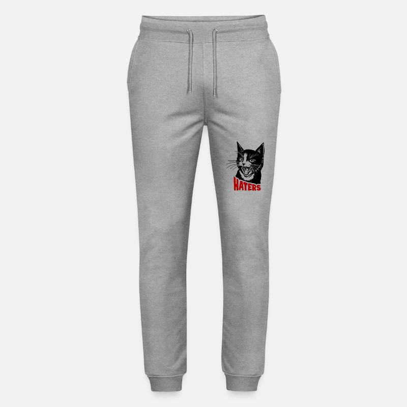 Katze und Hasser - Stanley/Stella Unisex Bio Jogginghose Mover  - Grau meliert