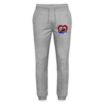 Kreuzfahrt Love - Stanley/Stella Unisex Bio Jogginghose Mover  - Grau meliert - Vorne - Marisol (170cm) & Nik (191cm)
