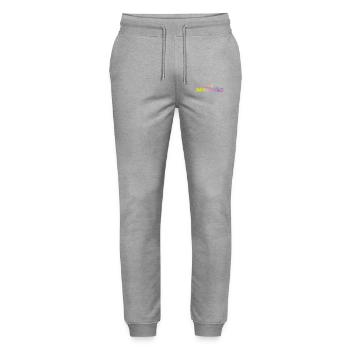 Skyline Colorful Berlin Cityscape Berlin - Stanley/Stella Mover Unisex Organic Jogging Trousers - heather grey - Front - Marisol (170cm) & Nik (191cm)