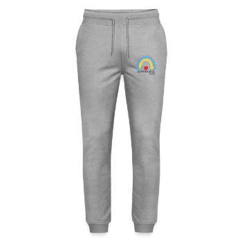 Start of school enrollment school child 2024 - Stanley/Stella Mover Unisex Organic Jogging Trousers - heather grey - Front - Marisol (170cm) & Nik (191cm)