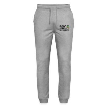 Ich Bin Verwirrter Als Ein Chamäleon - Stanley/Stella Unisex Bio Jogginghose Mover  - Grau meliert - Vorne - Marisol (170cm) & Nik (191cm)