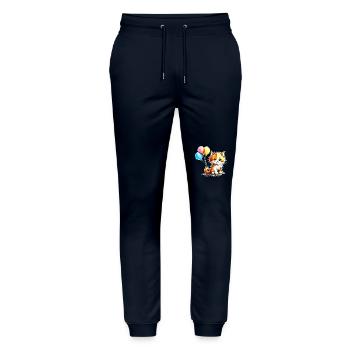 Kitten - Stanley/Stella Mover Unisex Organic Jogging Trousers - navy - Front - Marisol (170cm) & Nik (191cm)