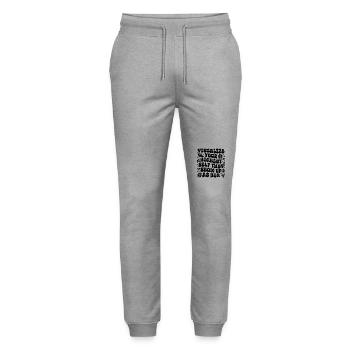 Visualiser loi de l’attraction affirmations - Pantalon de jogging bio MOVER Stanley/Stella unisexe - gris chiné - Devant - Marisol (170cm) & Nik (191cm)