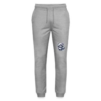 Raccoon - Stanley/Stella Mover Unisex Organic Jogging Trousers - heather grey - Front - Marisol (170cm) & Nik (191cm)