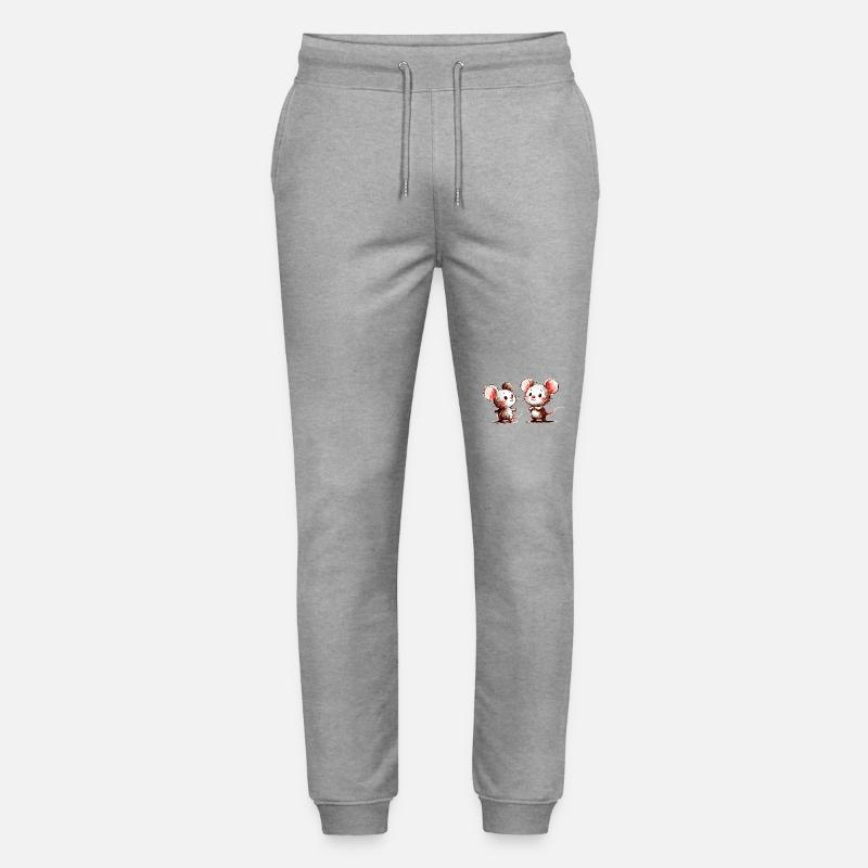 Mäuse - Stanley/Stella Unisex Bio Jogginghose Mover  - Grau meliert